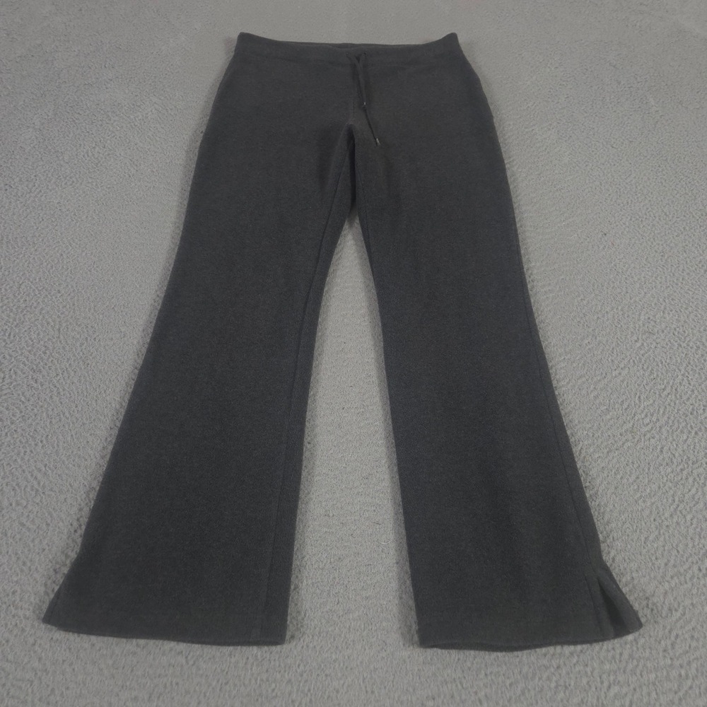 VINTAGE Gap Sweatpants Womens Medium Charcoal Fleece Bootcut Leg Stretch 90s